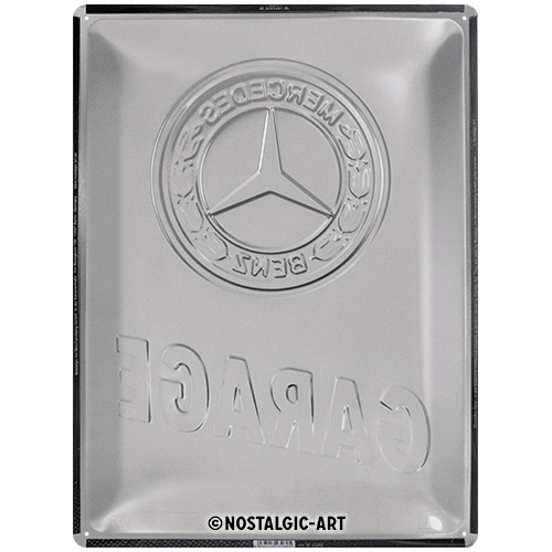 Nostalgic Art Retro Blechschild 30x40cm, Motiv "Mercedes-Benz Garage", 1 Stück - ATU