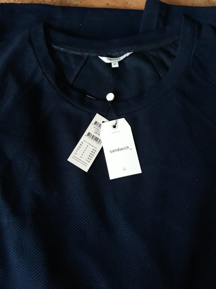 Sandwich Kleid in Dunkelblau günstig kaufen M