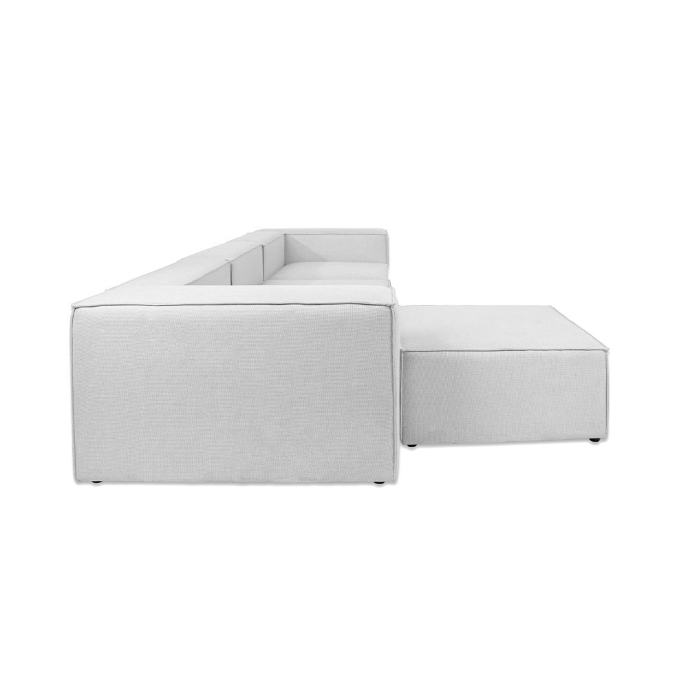 Home Deluxe Modulares Sofa VERONA - L hellgrau