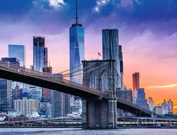 Puzzle 2000 Teile - Von Brooklyn nach Manhatten