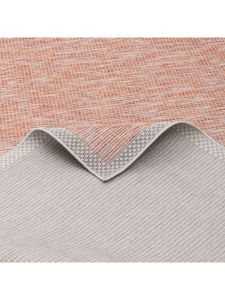 Pergamon In & Outdoor Teppich Flachgewebe Ottawa Mix in Orange günstig kaufen