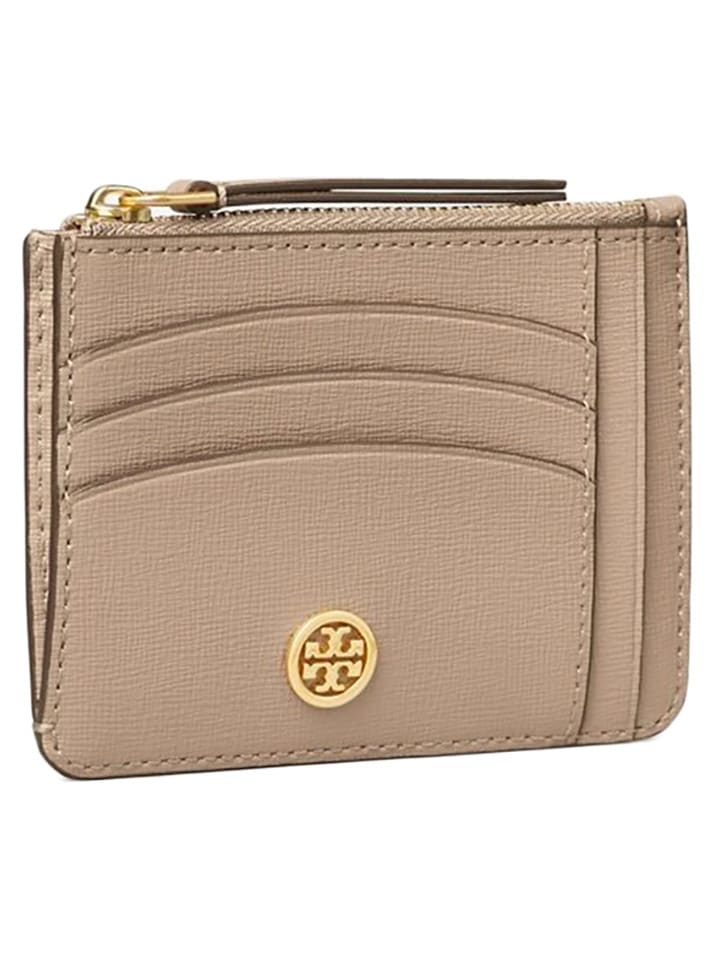 Tory Burch Leder-Geldbörse in Beige - (B)11,5 x (H)8,5 cm günstig kaufen onesize
