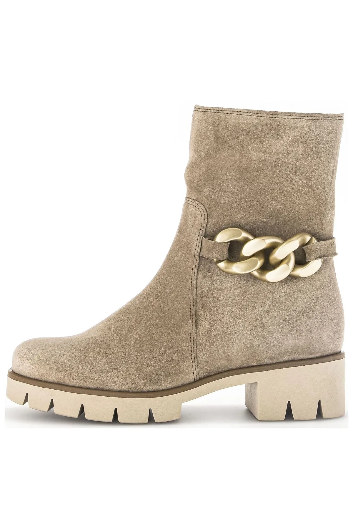 GABOR  Stiefelette - Beige - Blockabsatz