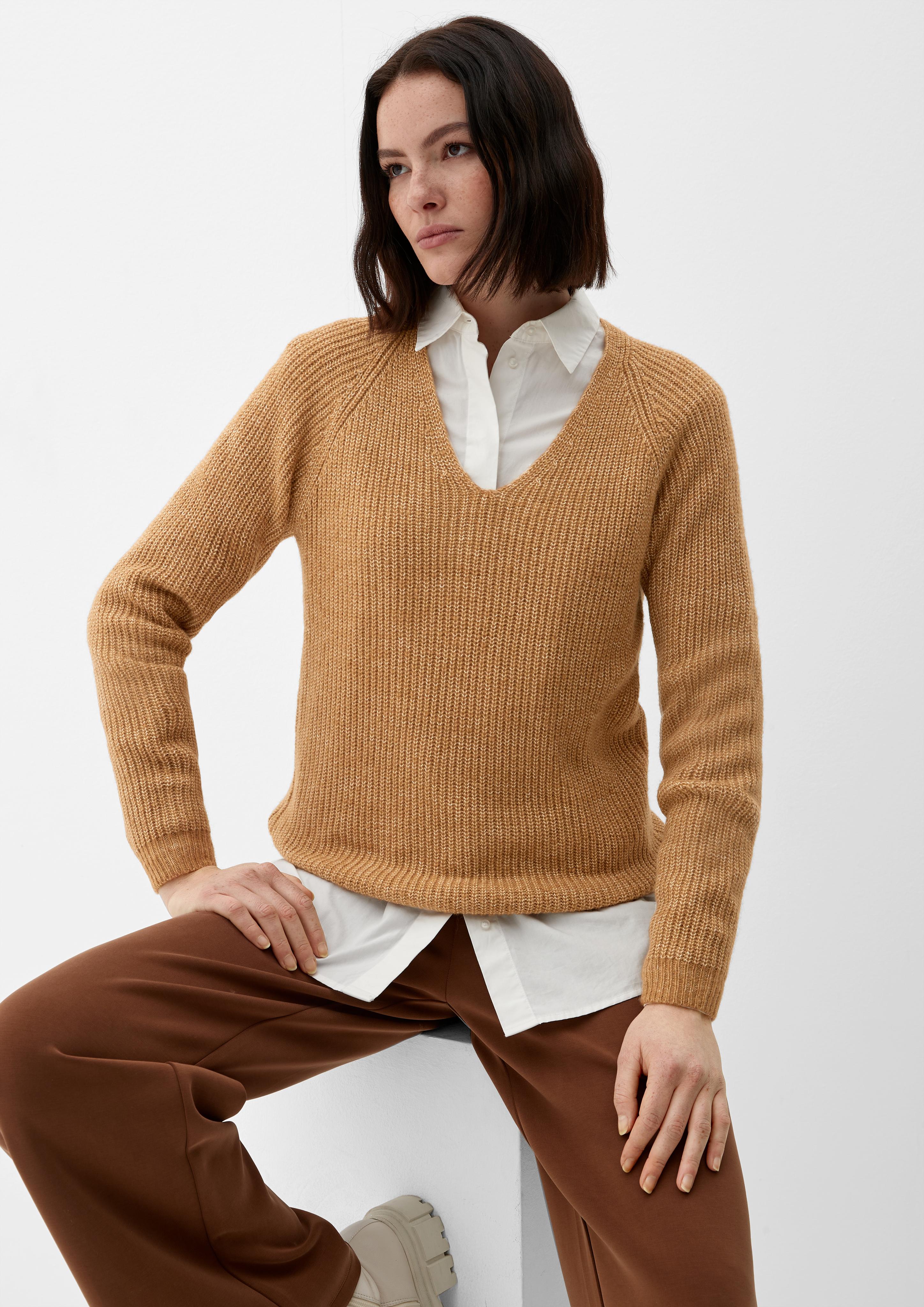 Strickpullover mit V-Ausschnitt  2124197-8469