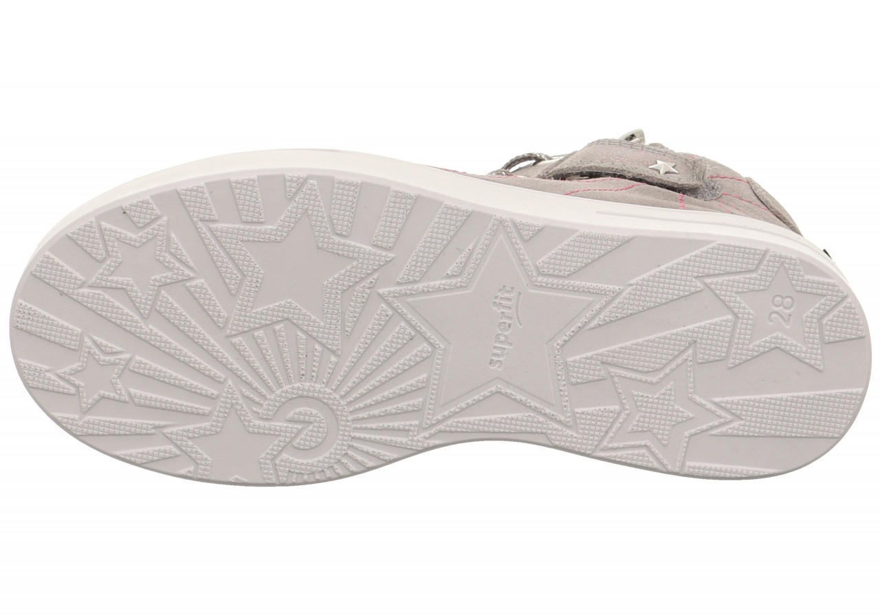 STELLA - Grau Sneaker high mit Reißverschluss