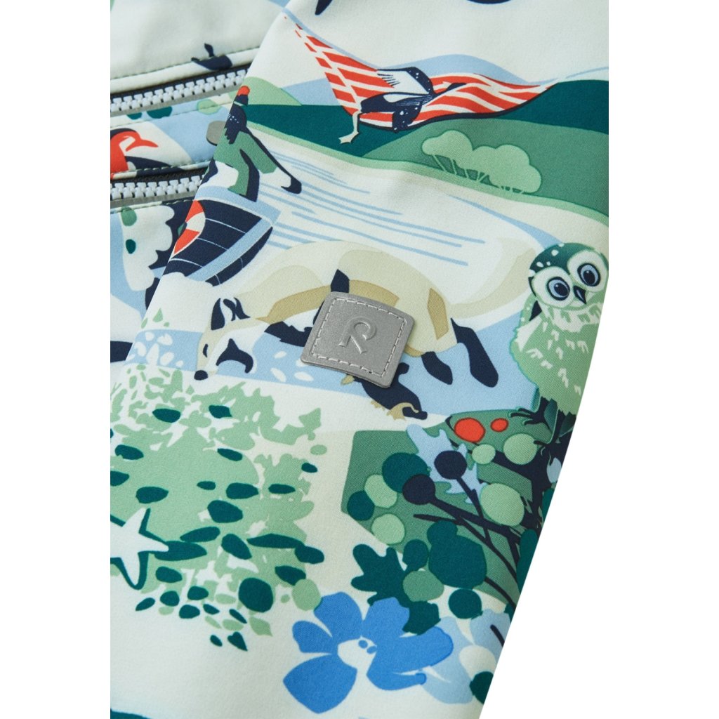 Reima Vantti Green Clay Kinder Softshelljacke