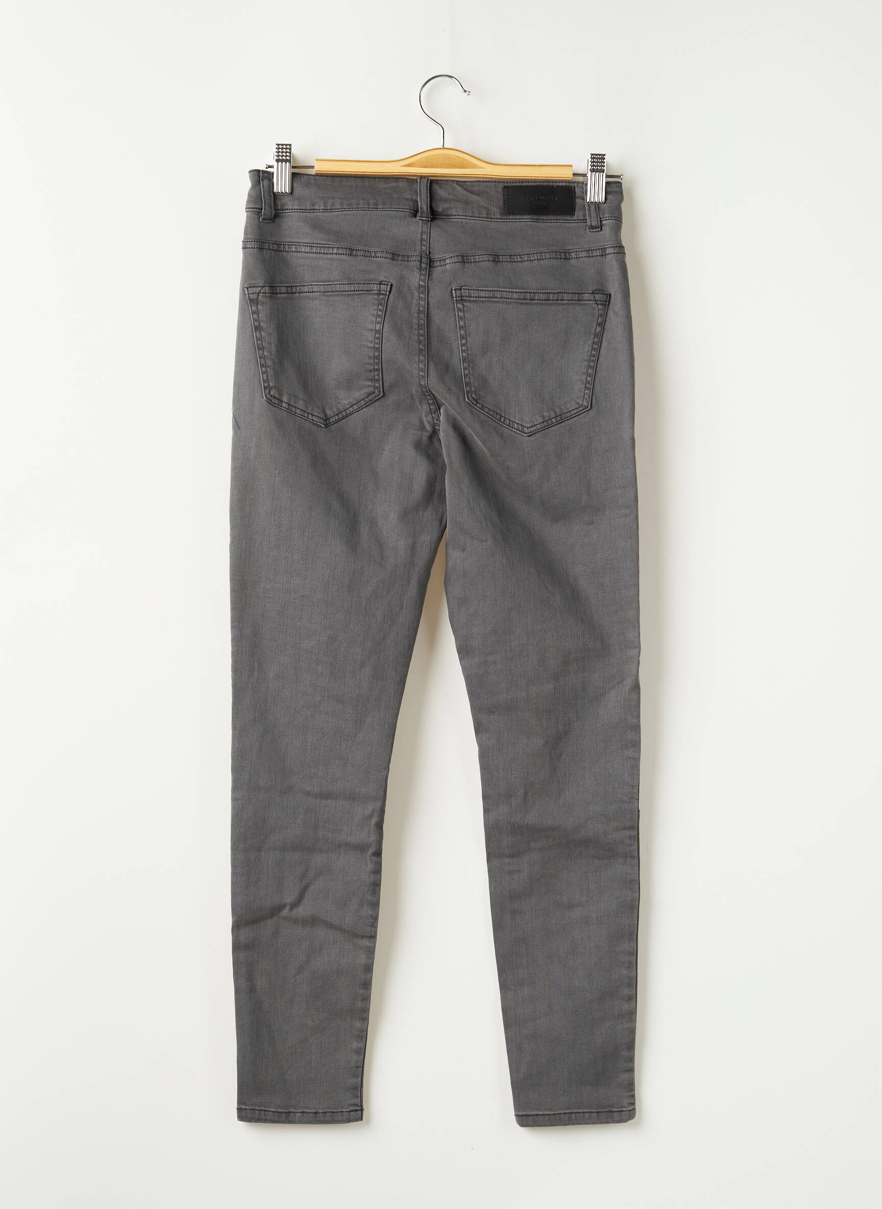 Vero Moda Jeans Coupe Slim Femme couleur gris