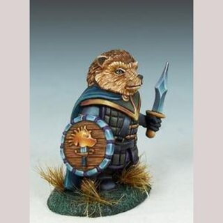 Igel Krieger mit Schwert und Schild