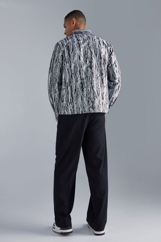 Kastiges Jacquard Overshirt