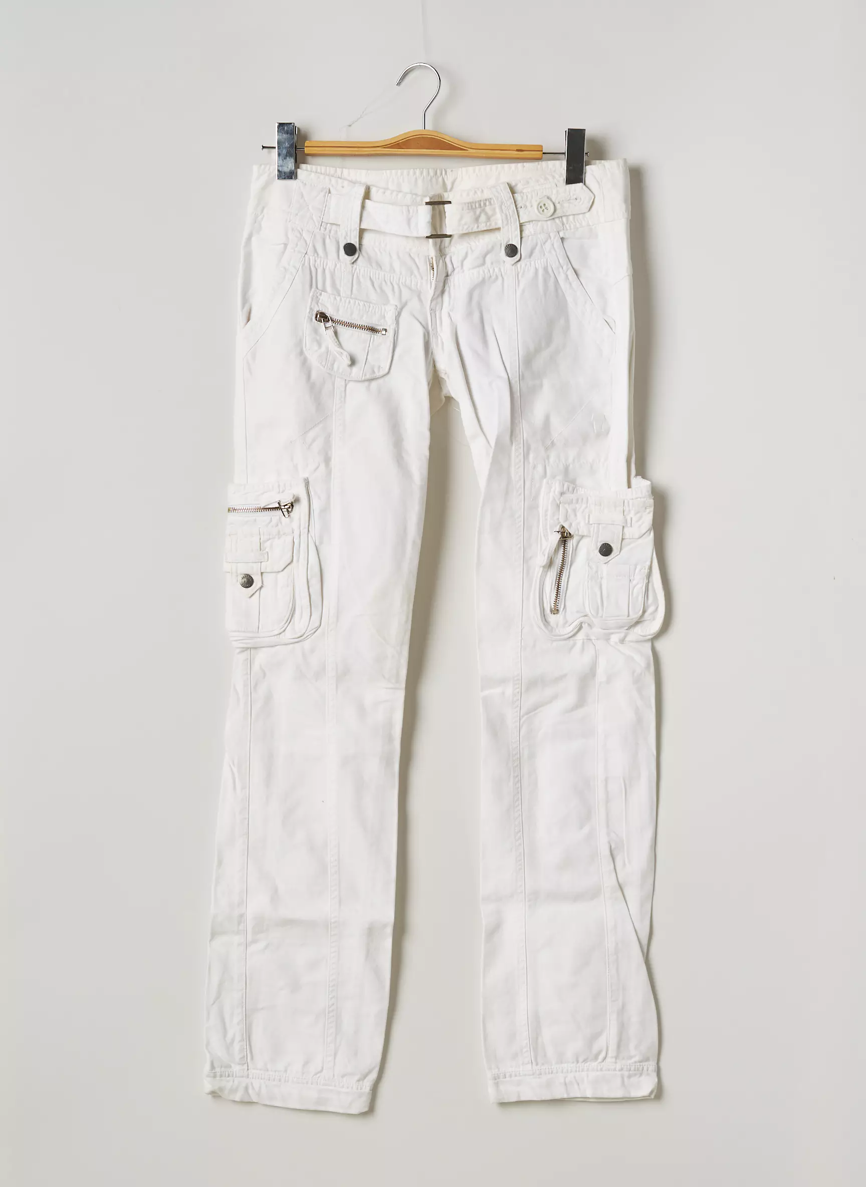 Freeman T Porter Pantalons Cargo Femme couleur blanc