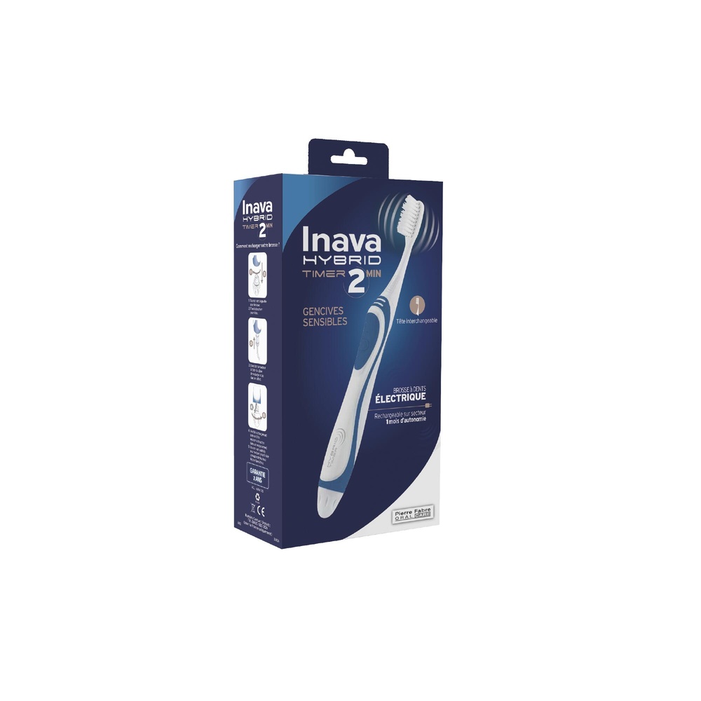 Oral Care INAVA HYBRID Brosse à dents électrique sonique Sensibilité Brosse à dents électrique