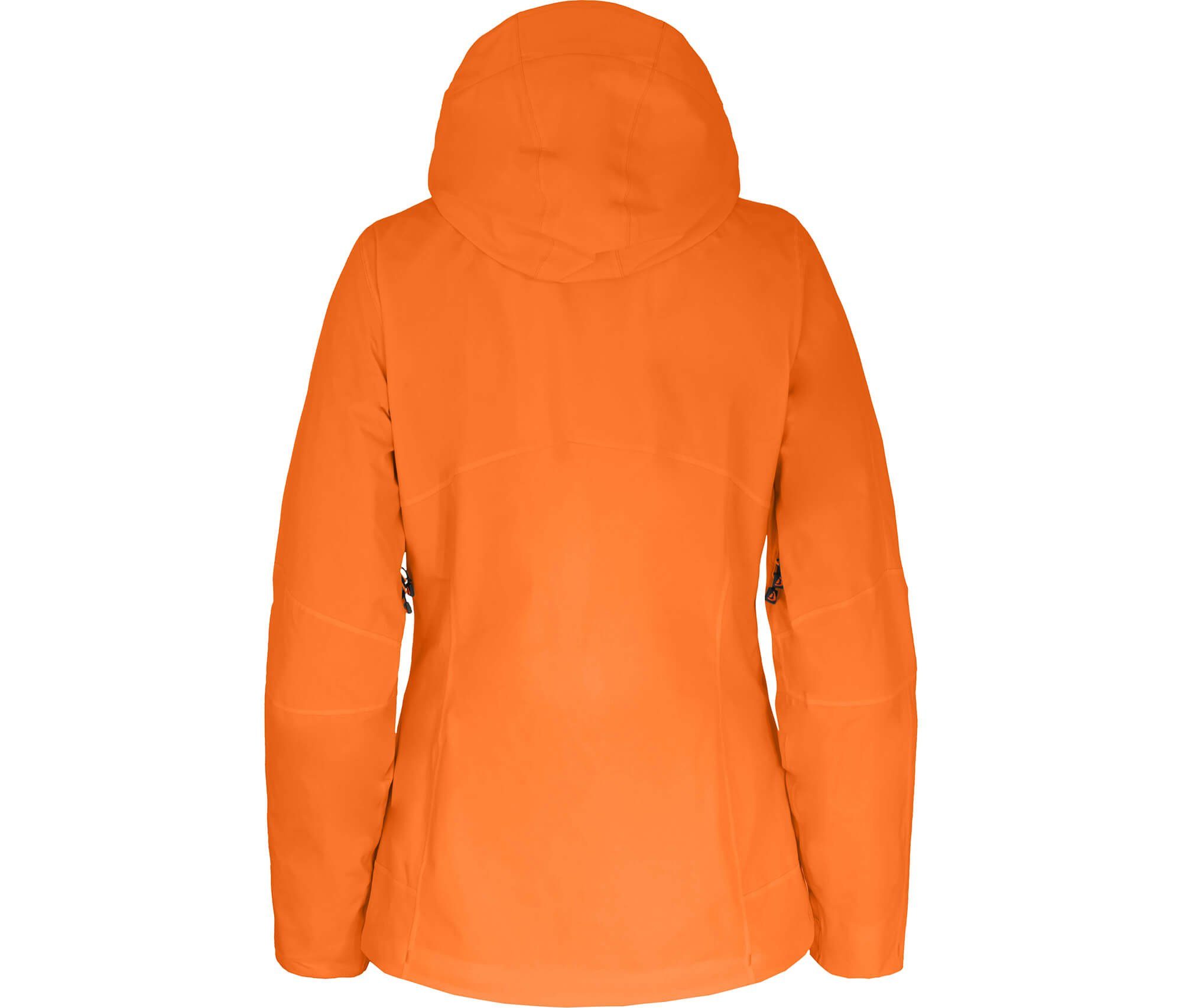 Bergson Skijacke BEKEN Light Damen Skijacke, unwattiert,voll elastisch, 20000 mm Wassersäule, Normalgrößen, orange