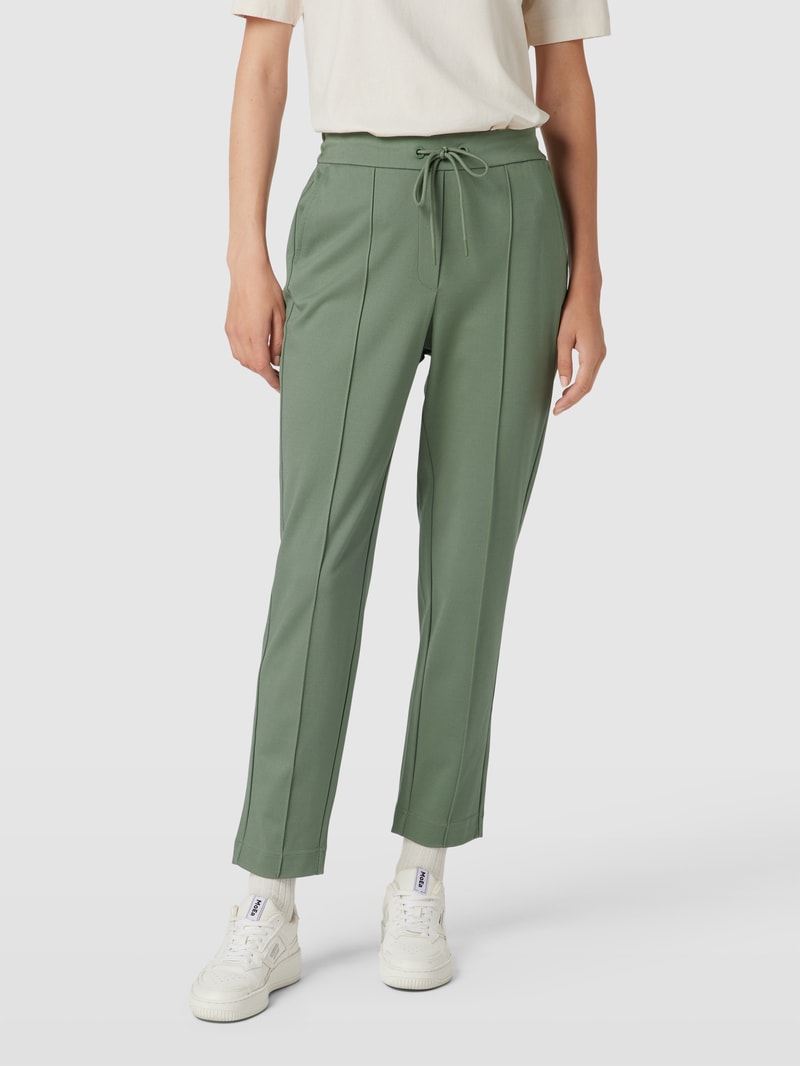 Sweatpants mit Ziernähten in hellgrün