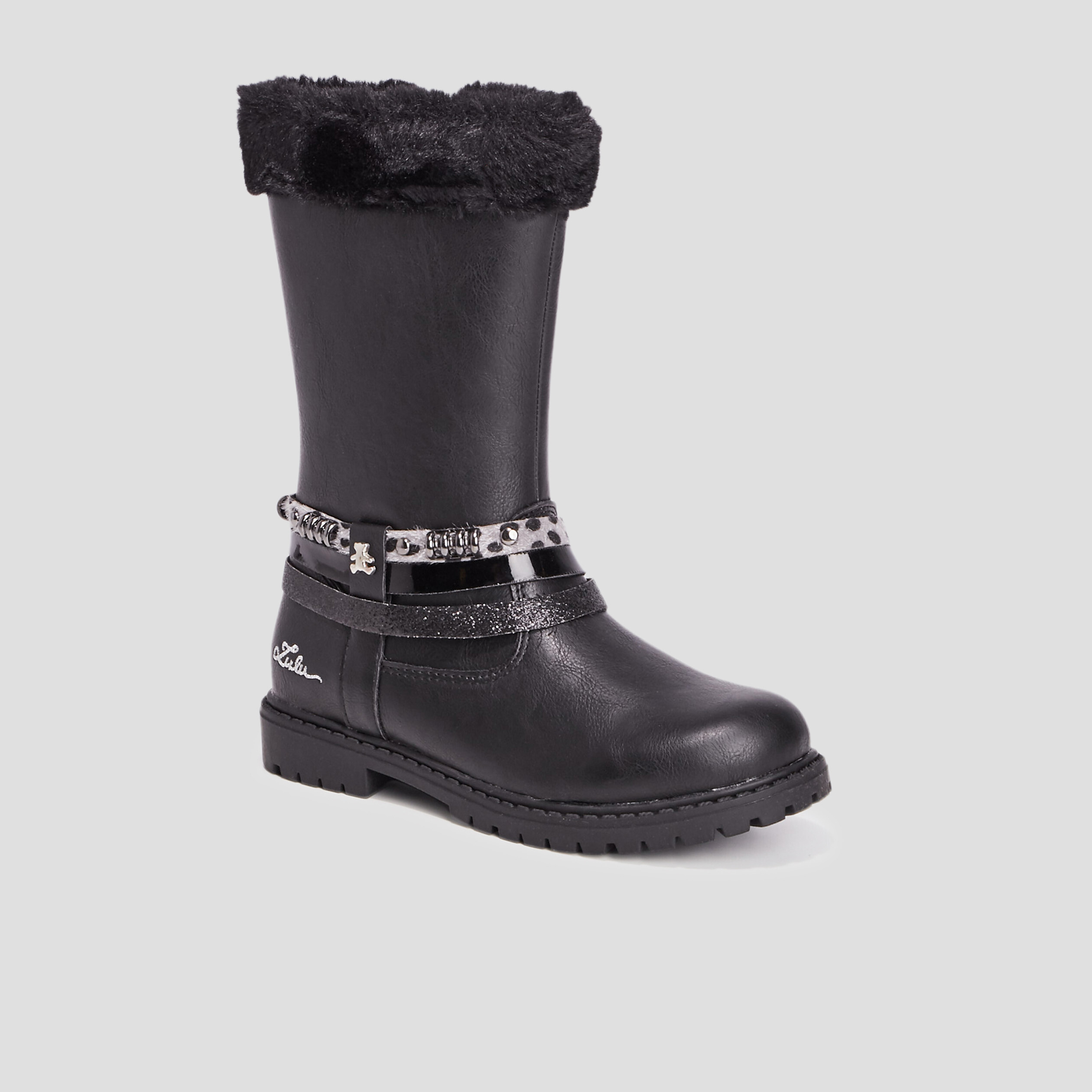 Bottes Lulu Castagnette noir fille | La Halle