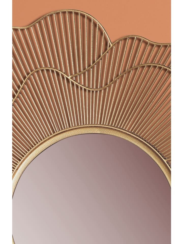 KADIMA DESIGN Wandspiegel Rose 77 cm Metall Design Hängespiegel , Eisen günstig kaufen onesize