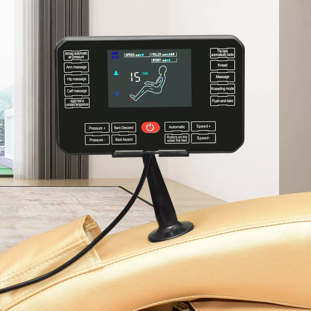 Happy Home Happy Home elektrischer Massagesessel mit Airbag Massage für Arme, Beine und Schultern creme