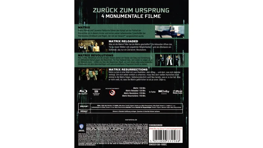 Matrix 4-Film Déjà Vu Collection  [4 BRs]