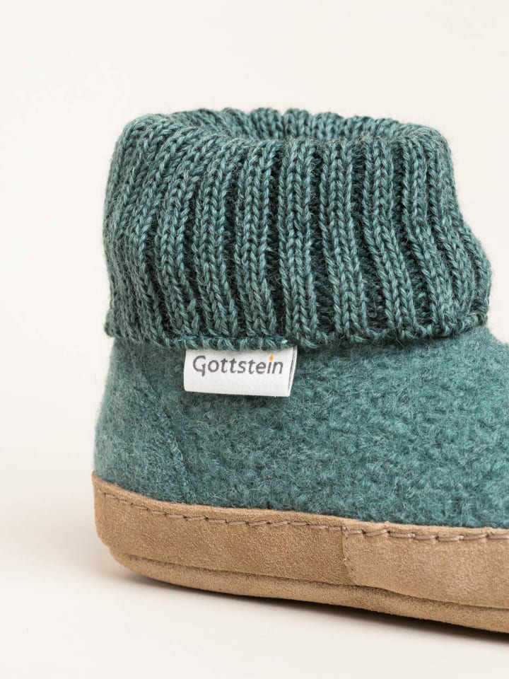 Gottstein Hausschuh Alpine Boot LE in grün günstig kaufen