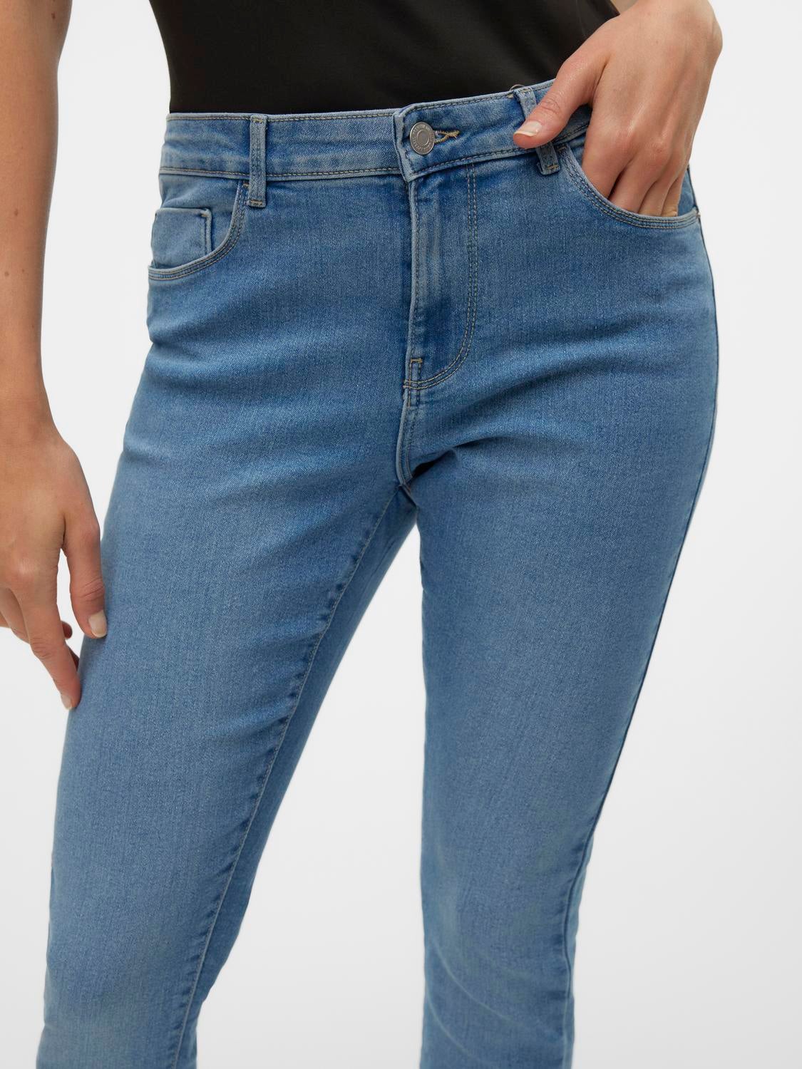 VMELLY Mid Rise Skinny Fit Jeans