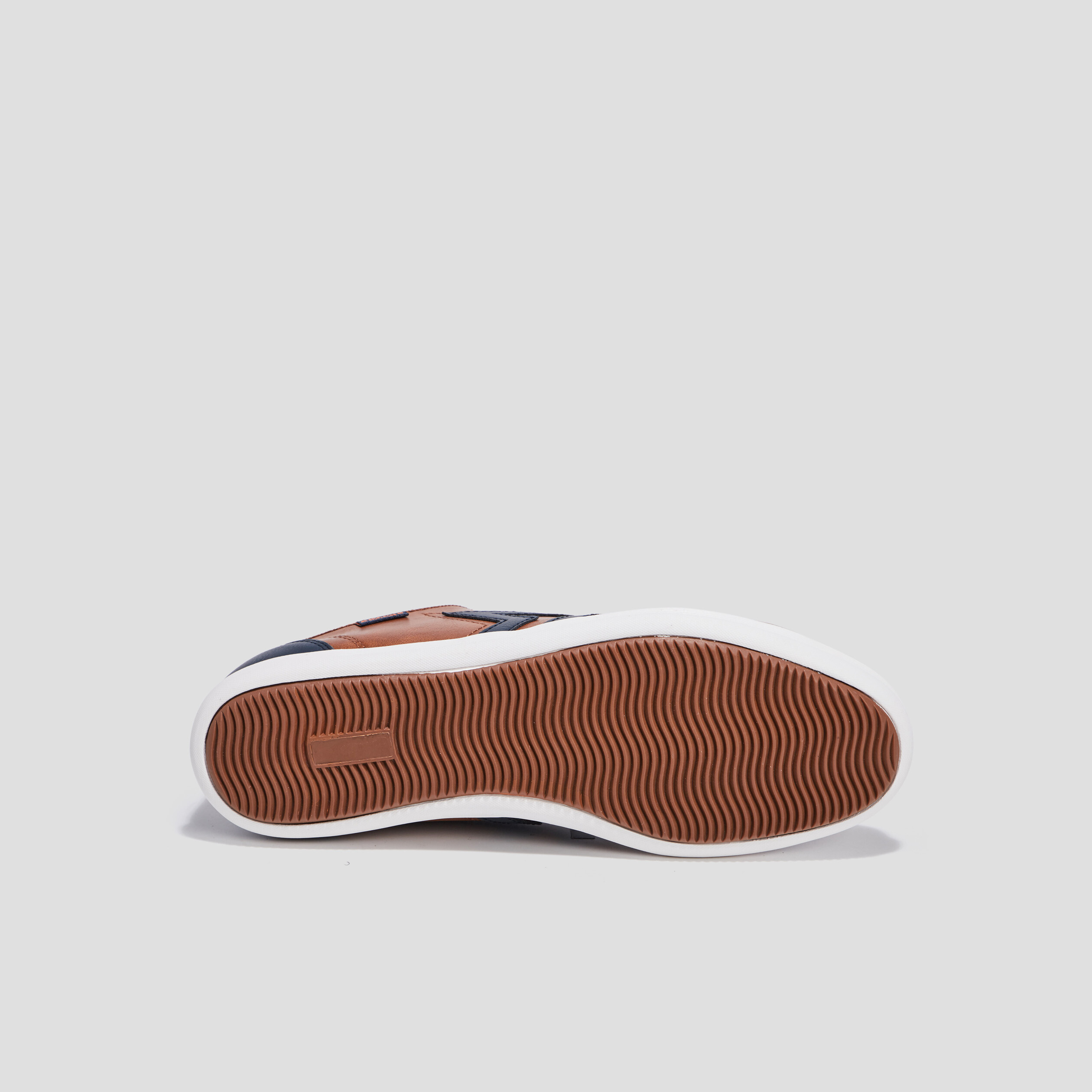 Baskets plates Creeks marron cognac homme | La Halle
