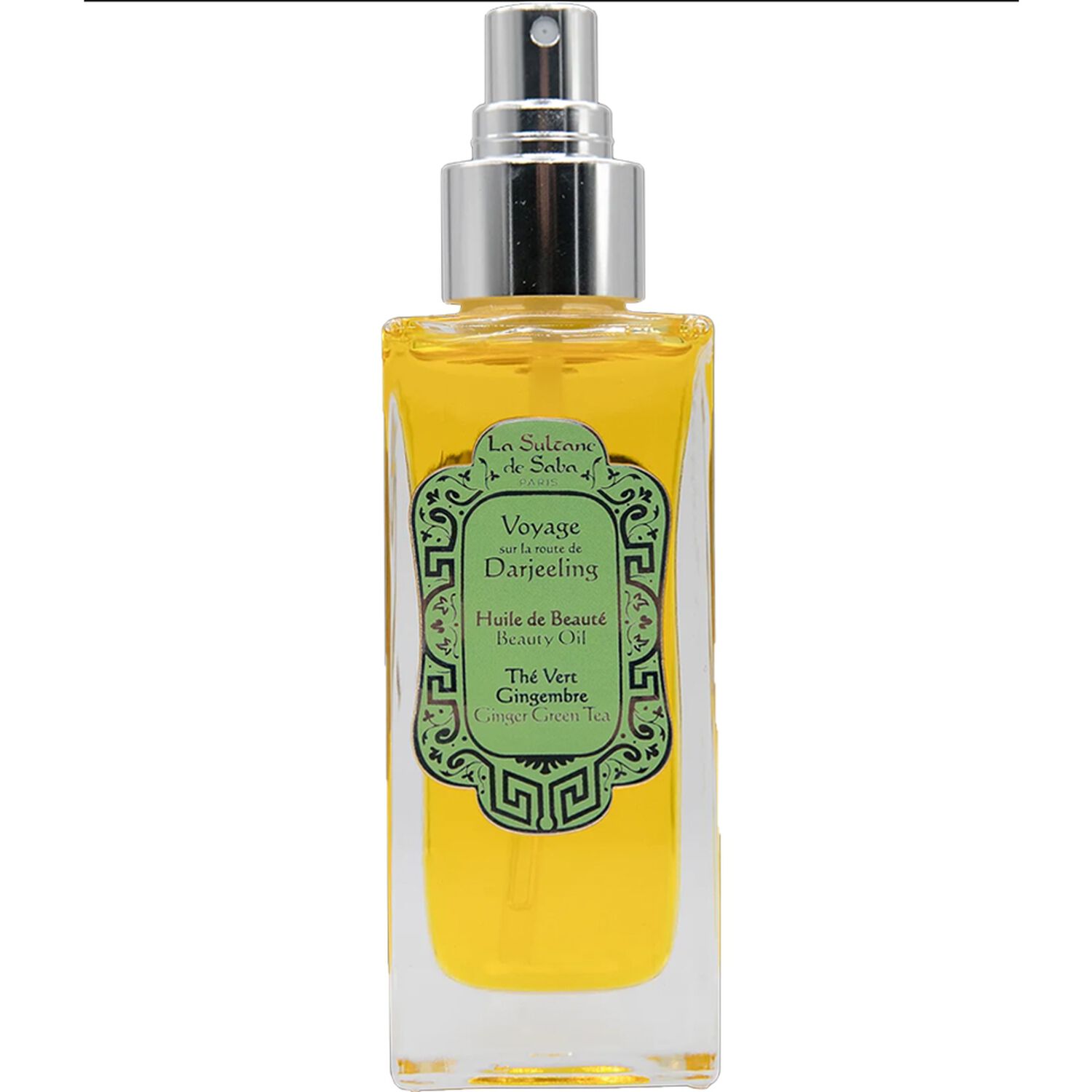 La Sultane de Saba Voyage sur la Route de Darjeeling Huile de Beauté - Thé Vert & Gingembre - 200 ml