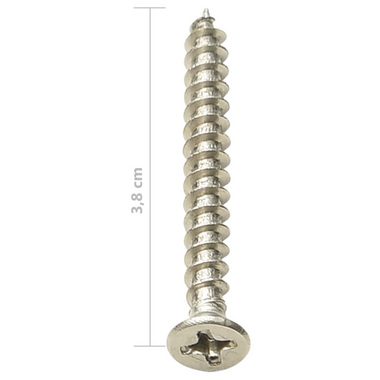 Teppichboden Terrassenclips mit Schrauben 200 Stk. Kunststoff Edelstahl 304, vidaXL