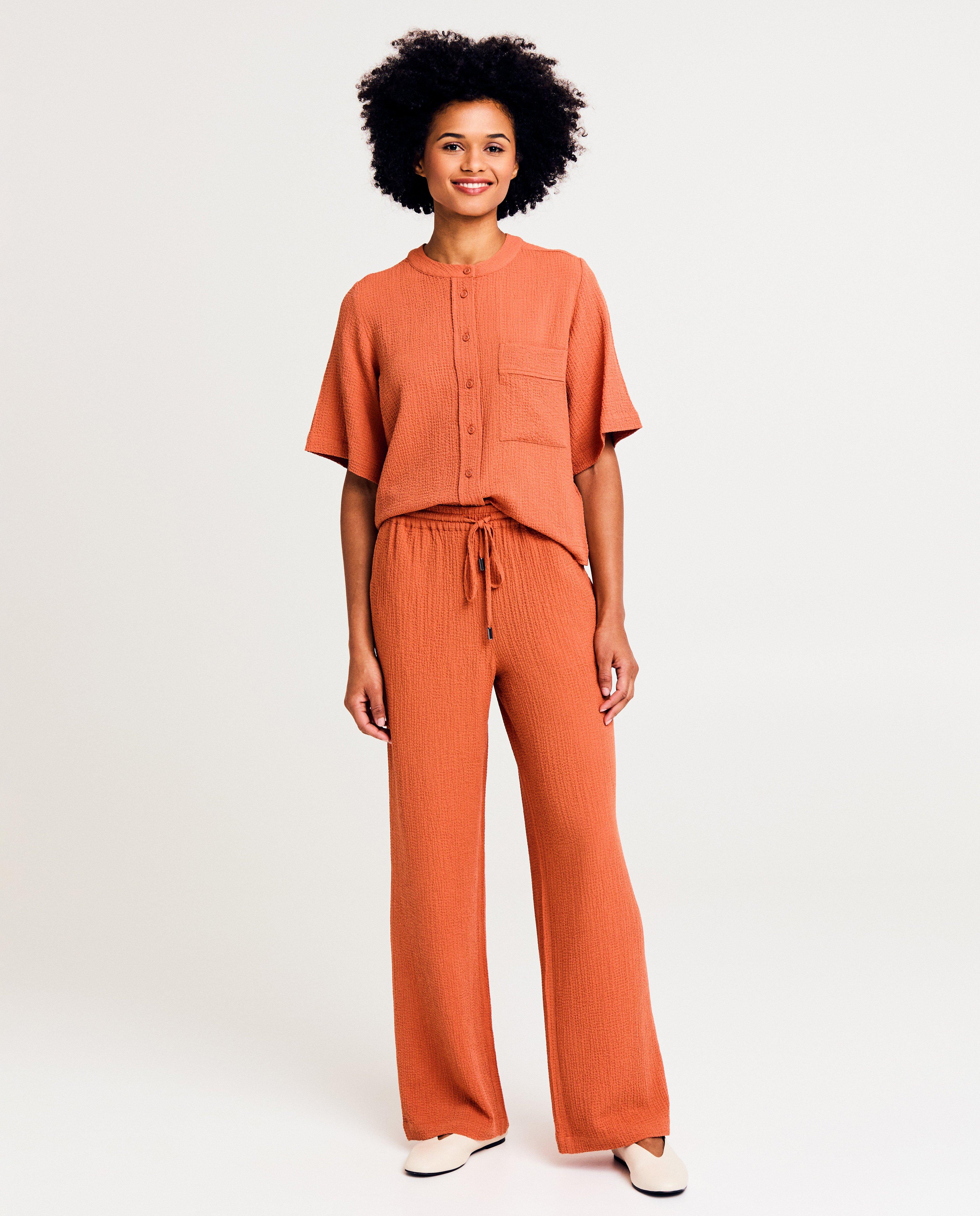 Pantaloni Sora Orange teracotă