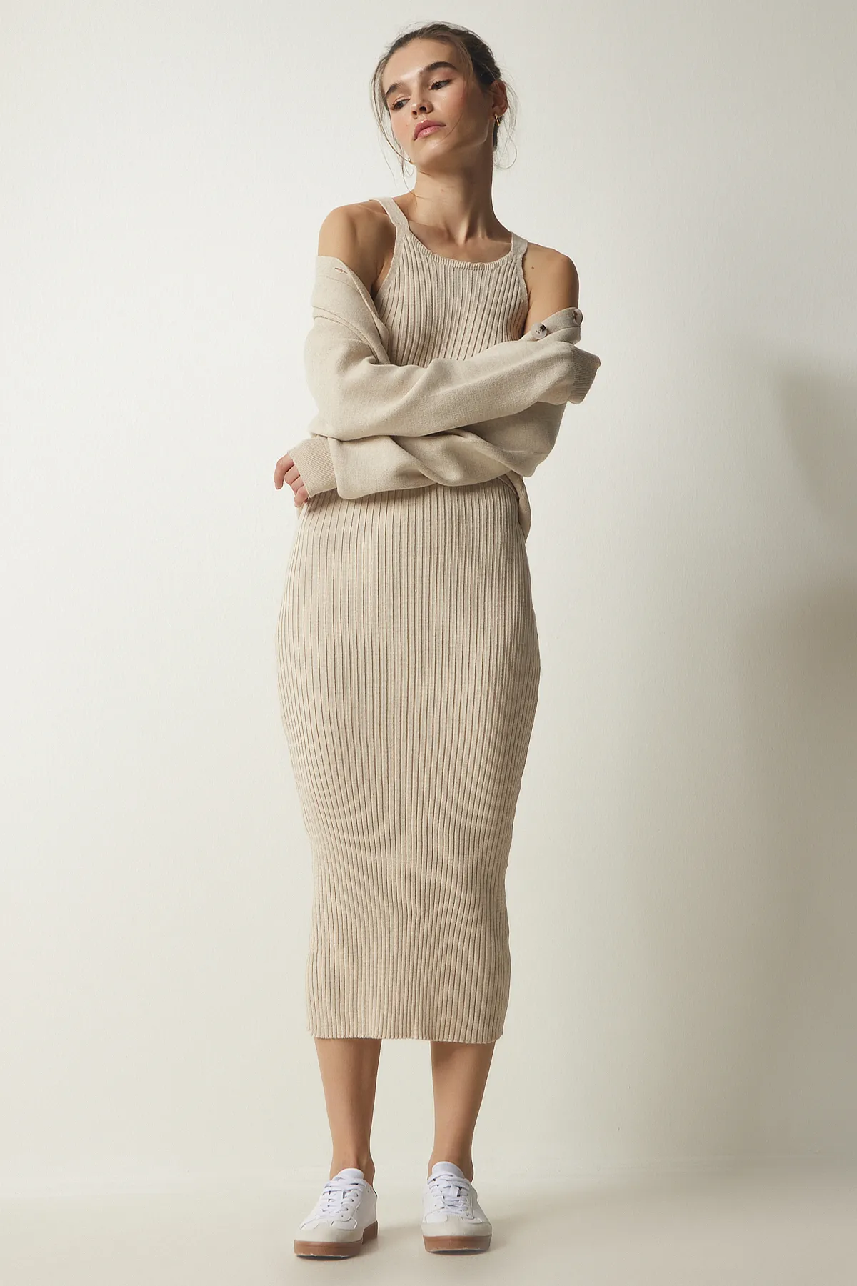 Happiness İstanbul  Zweiteiler - Beige - Regular Fit