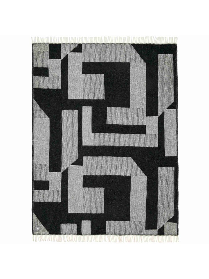 Musterring Plaid SLOW in Schwarz günstig kaufen 140 x 200 cm