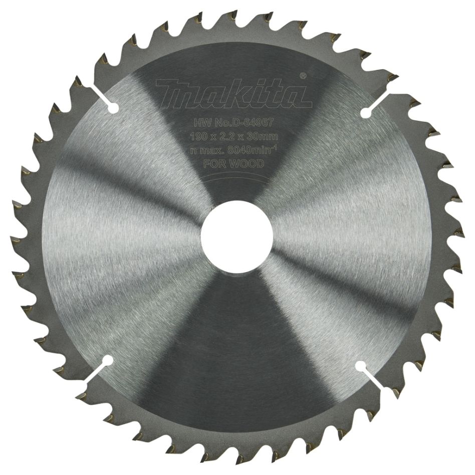 Makita-lisävarusteet D-64967 Pyörösahanterä puulle ATB 190 x 30 x 2,2 mm T40