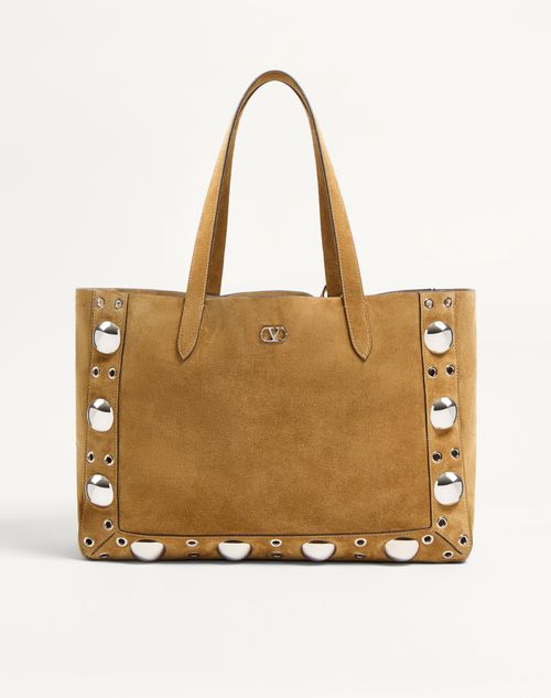 Sac cabas moyen en daim Nellcôte Valentino Garavani