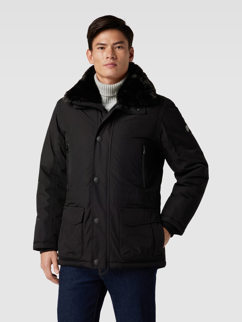 Funktionsjacke mit Reißverschlusstaschen Modell 'HALIFAX' in schwarz