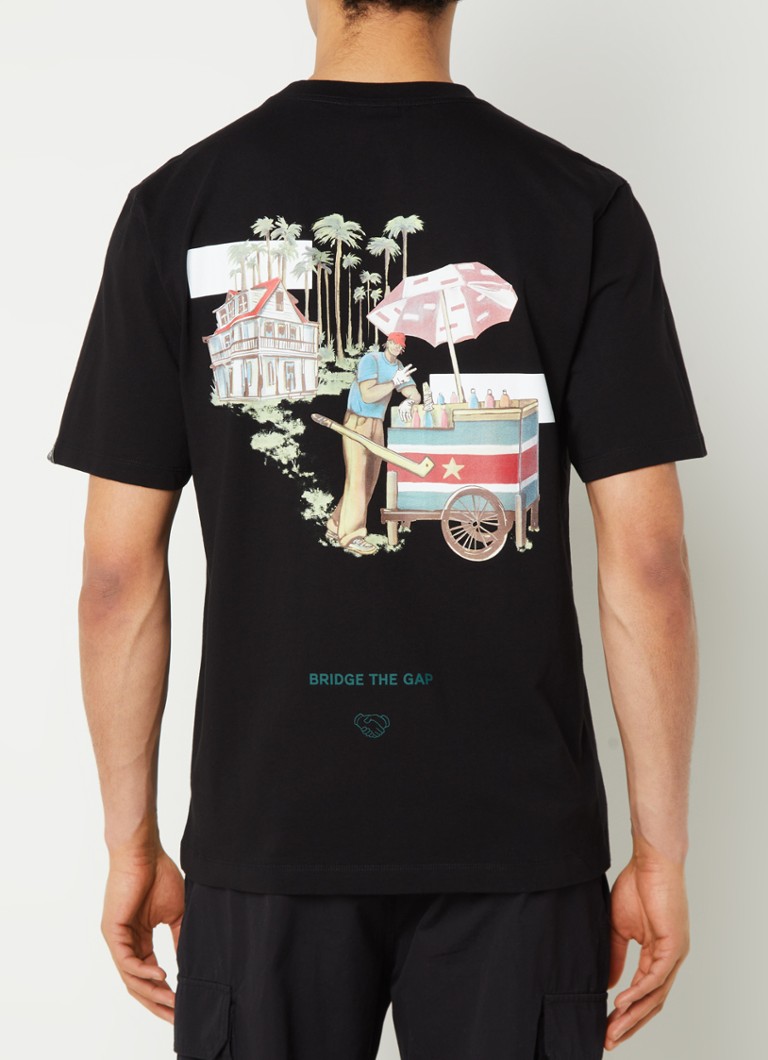 Filling Pieces Ice Vendor organic cotton T-shirt with front and back print