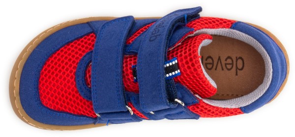 Develab ~ LowCut Sport Sneaker Textil ~ Rot-Blau