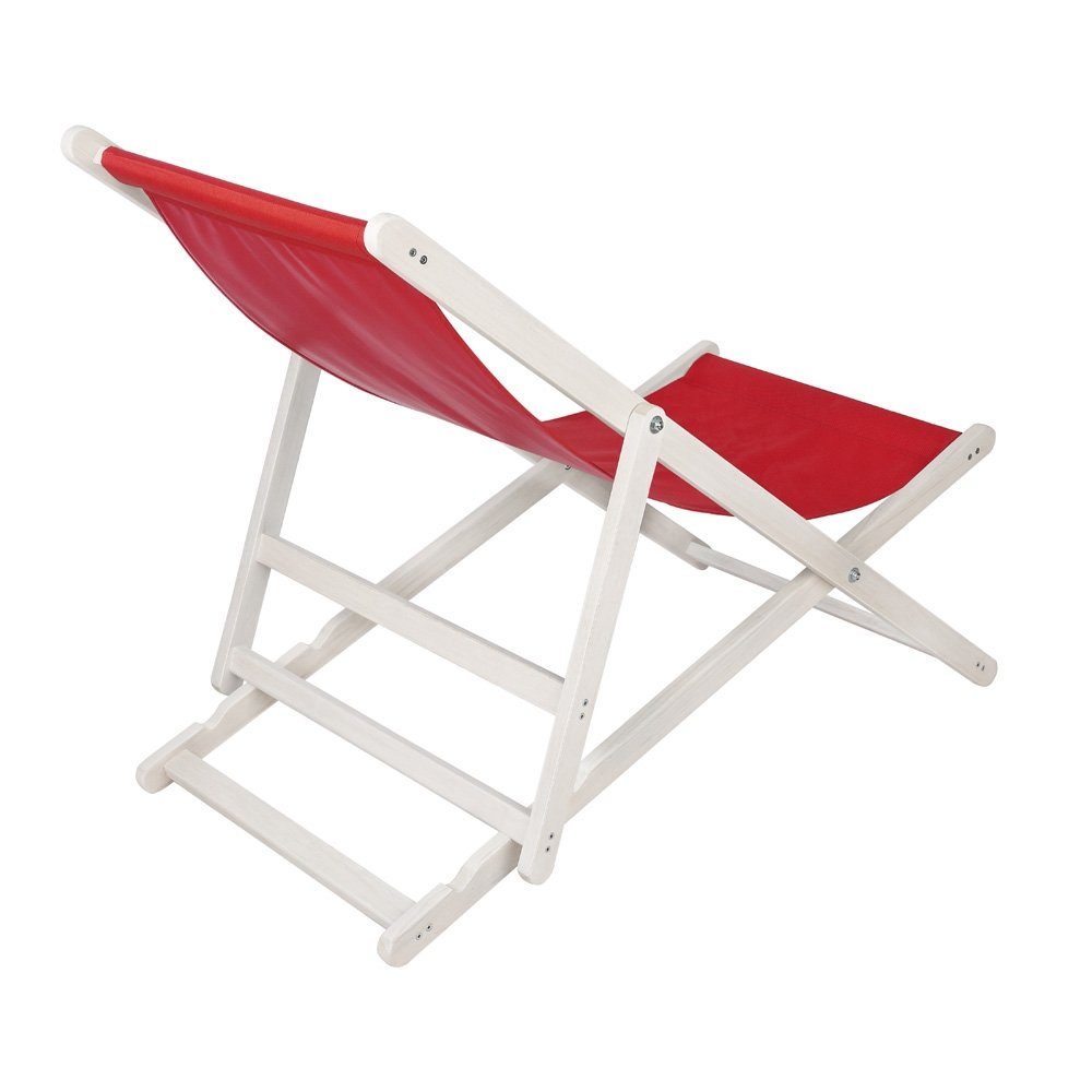 Melko Gartenstuhl Strandliege klappbar Liegestuhl Gartenliege Sonnenliege Balkonliege (Stück, 1 St), inkl. Sicherung gegen ungewolltes Zusammenklappen
