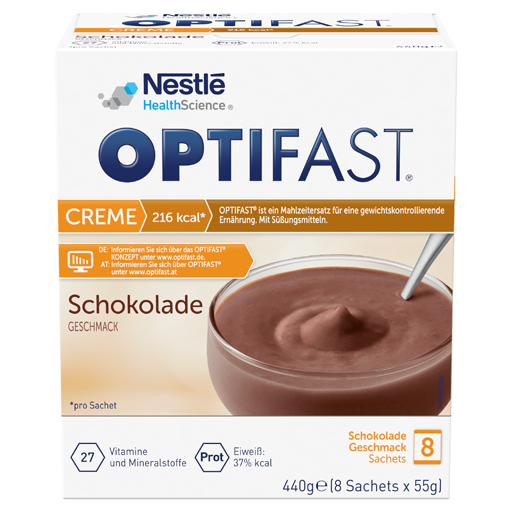 OPTIFAST Creme Schokolade Pulver  8X55 g  Pulver