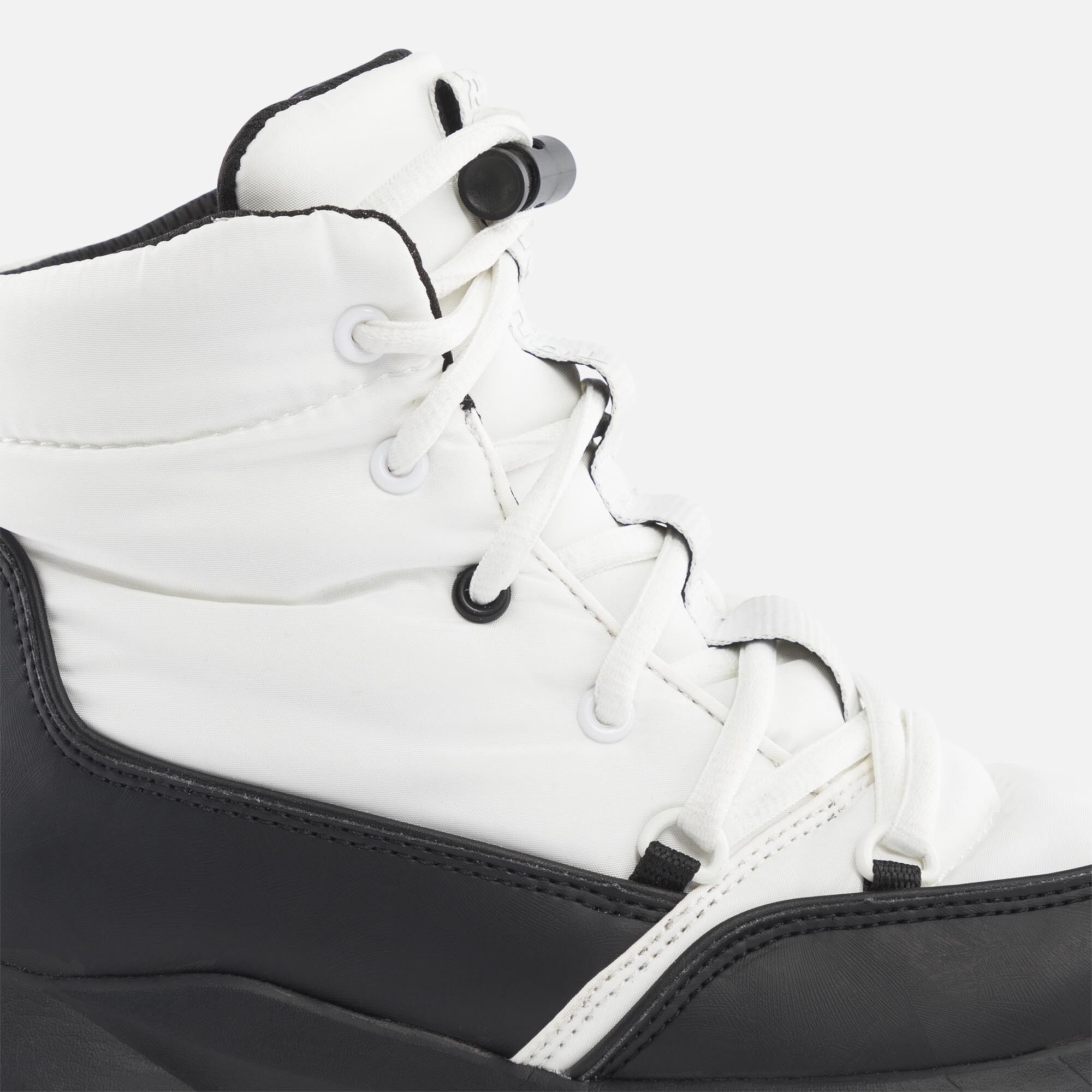 Bottines après-ski unisexe Podium noires et blanc