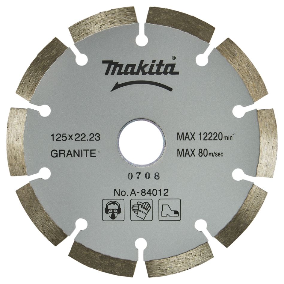 Makita Zubehör A-84012 Diamanttrennscheibensegment 125 x 22,23 x 2,0 mm