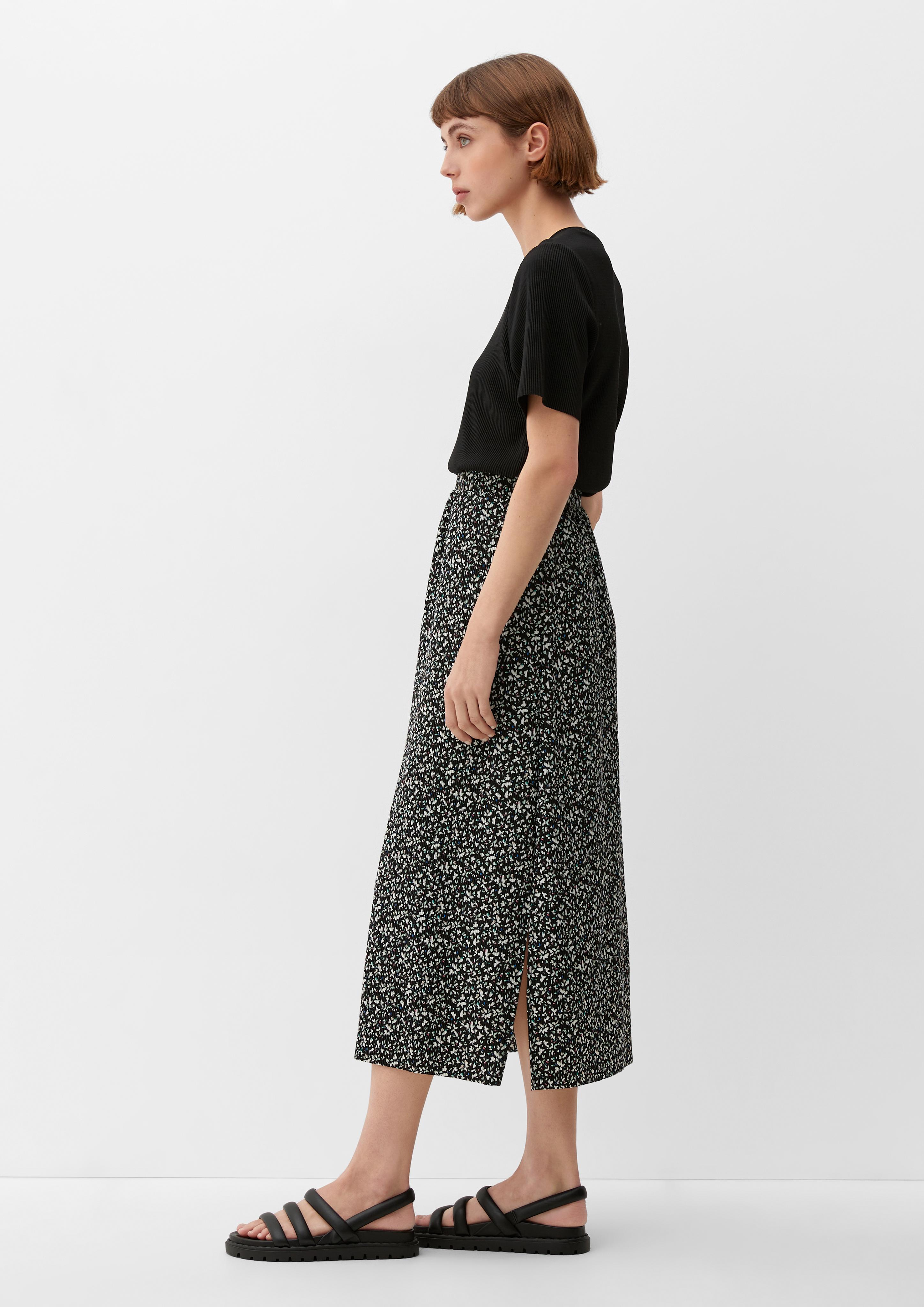 Midi-Rock mit Allover-Print  2132661-99A1