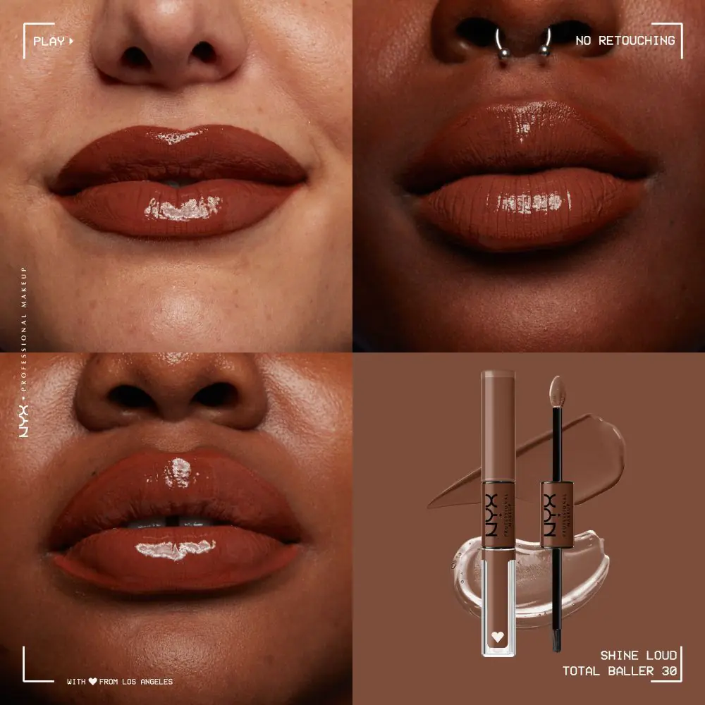NYX Shine Loud Double-Ended Lipstick Total Baller