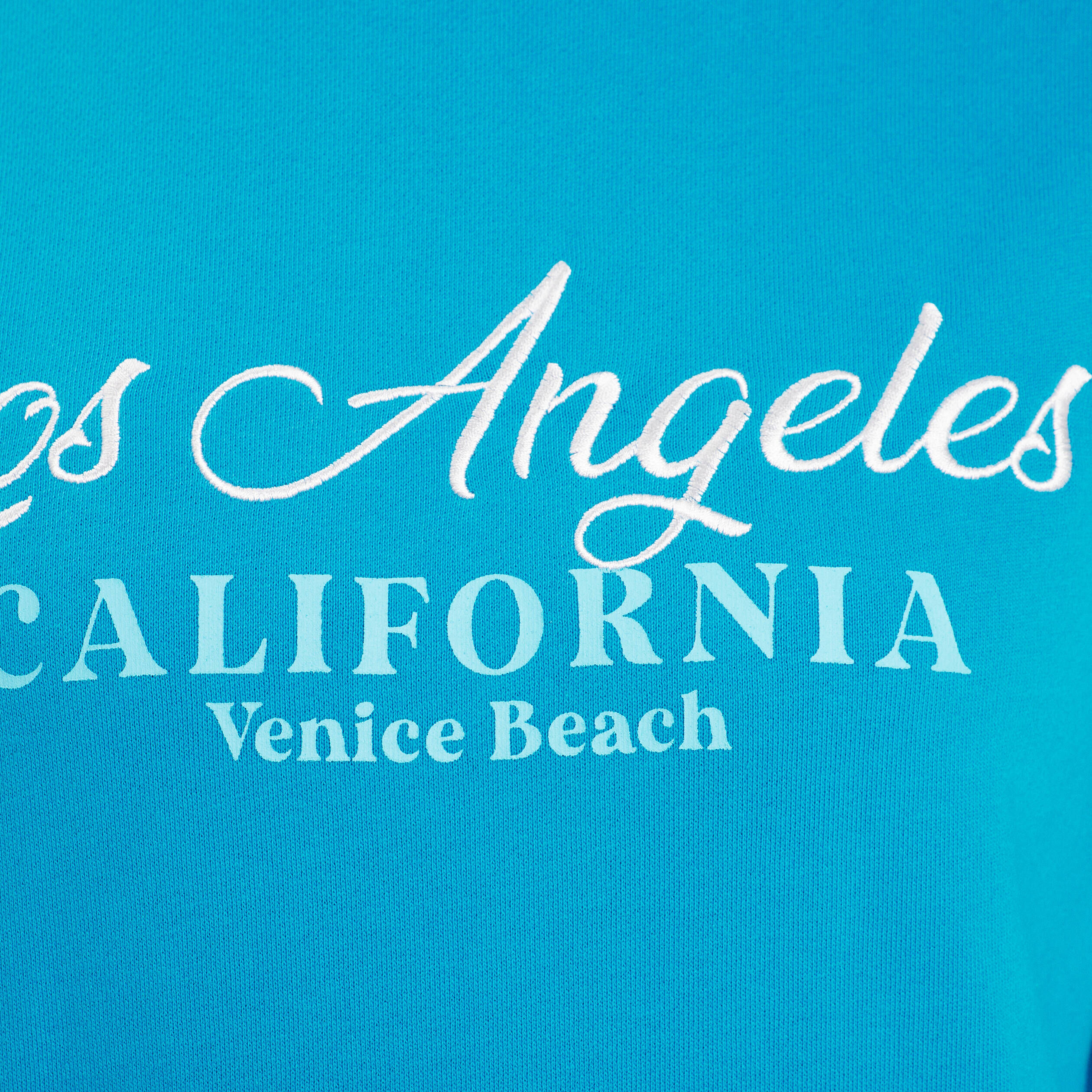 Sweat manches longues brodé bleu femme | Cache Cache