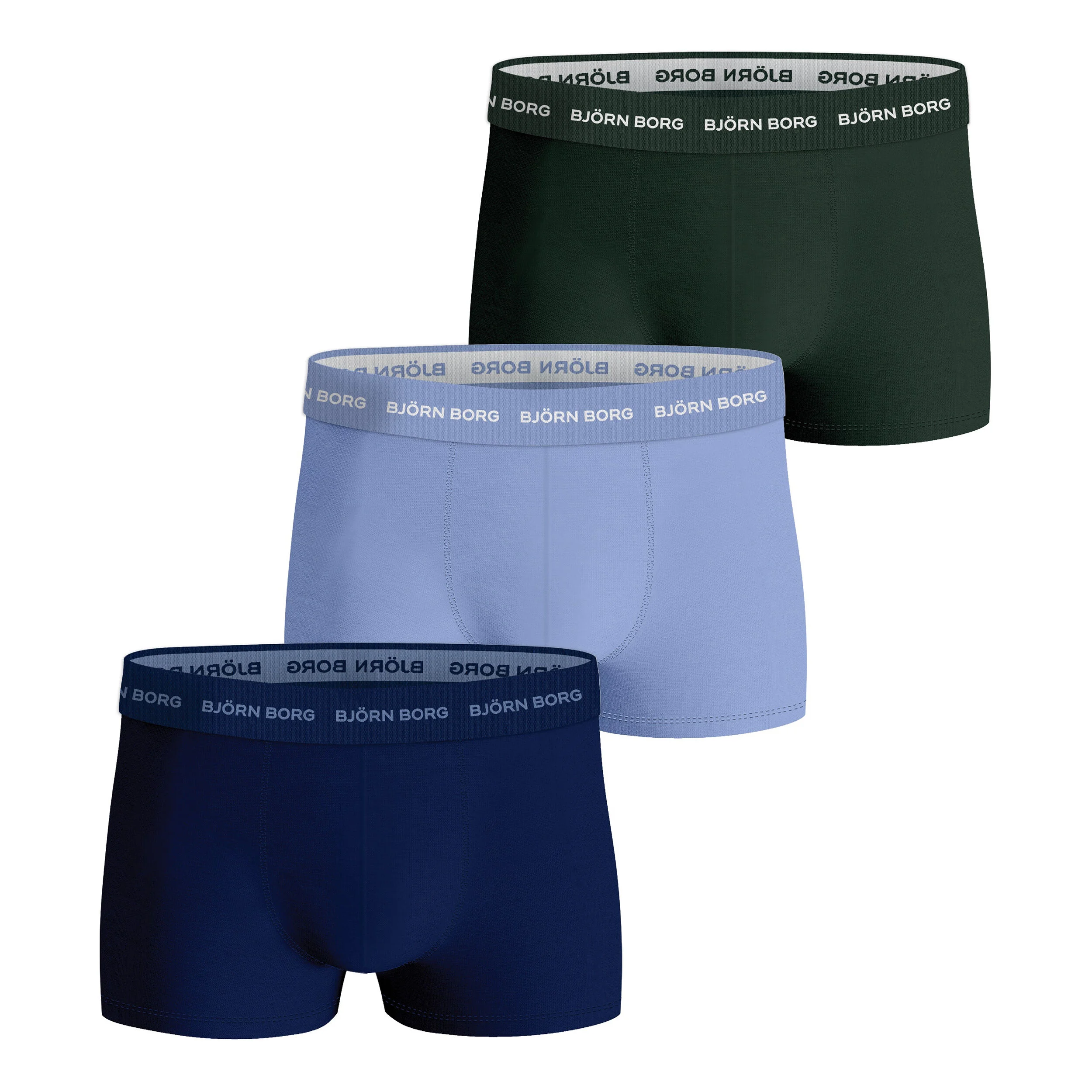 Cotton Stretch Trunk Boxer Short 3er Pack Herren - Mehrfarbig