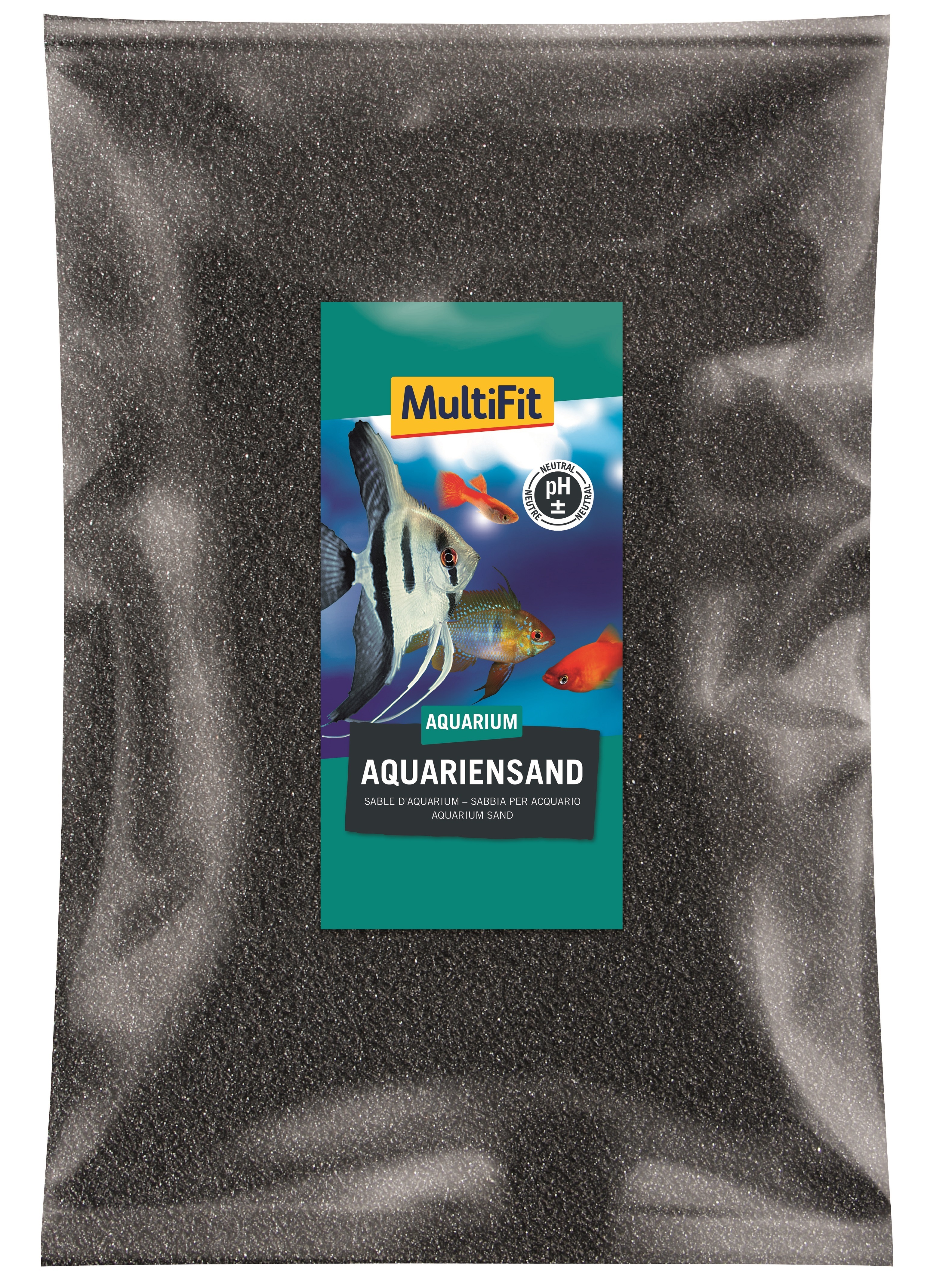 MultiFit Bodengrund MultiFit Aquariensand schwarz 0,5 - 0,6mm 10 kg