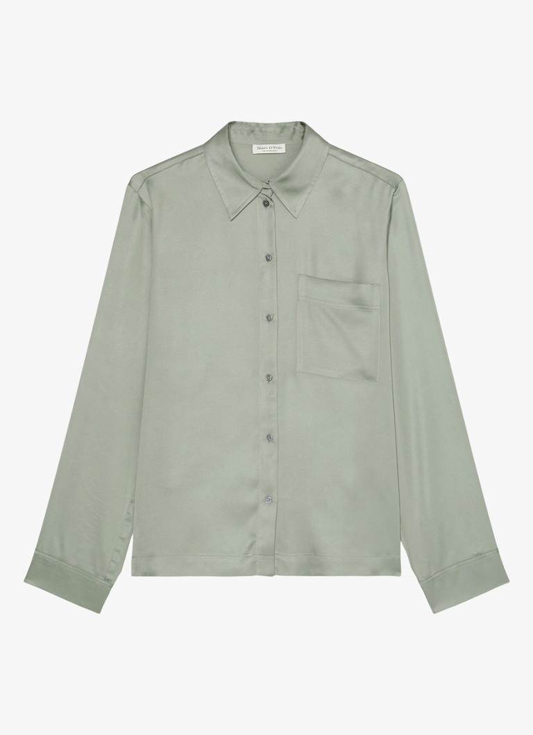 Marc O'Polo  Blouse van satijn