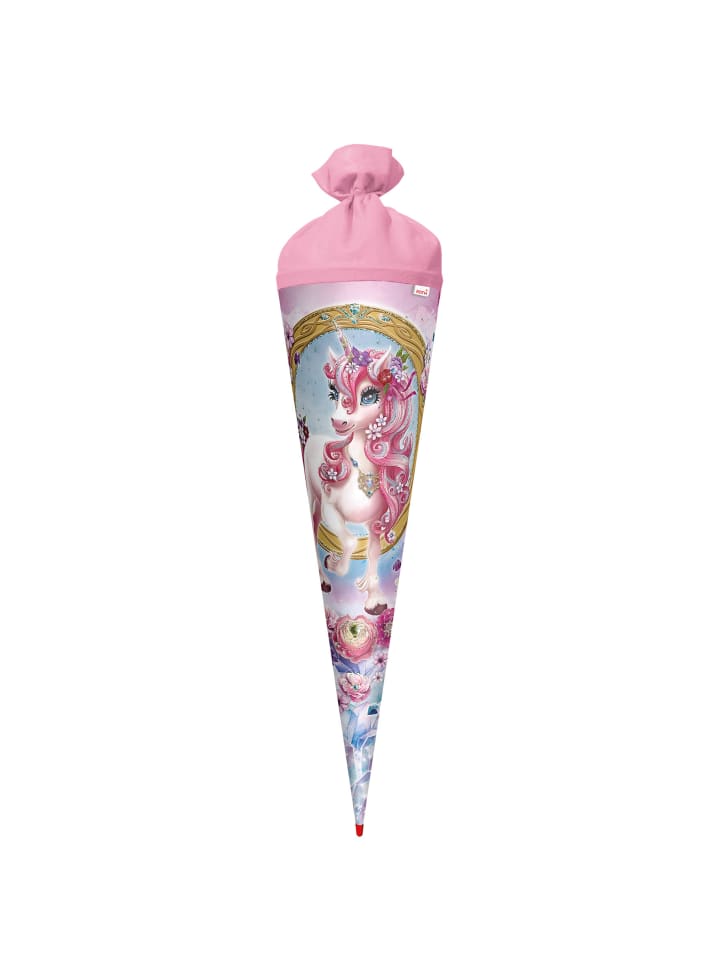 ROTH Schultüte groß Einhorn Beauty 70 cm, Glitter in Rosa günstig kaufen onesize