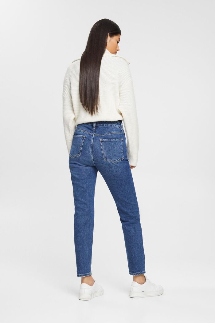 High-Rise Boyfriend Jeans mit Ripped-Details
