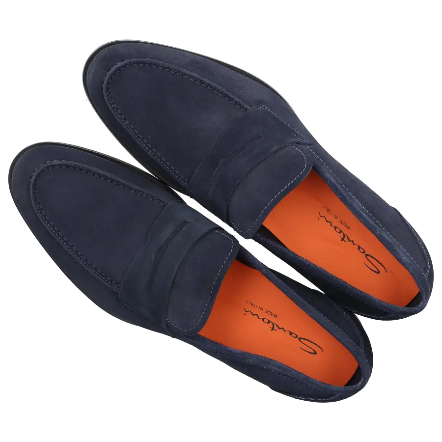 Santoni - Loafer 17708 Veloursleder - braun