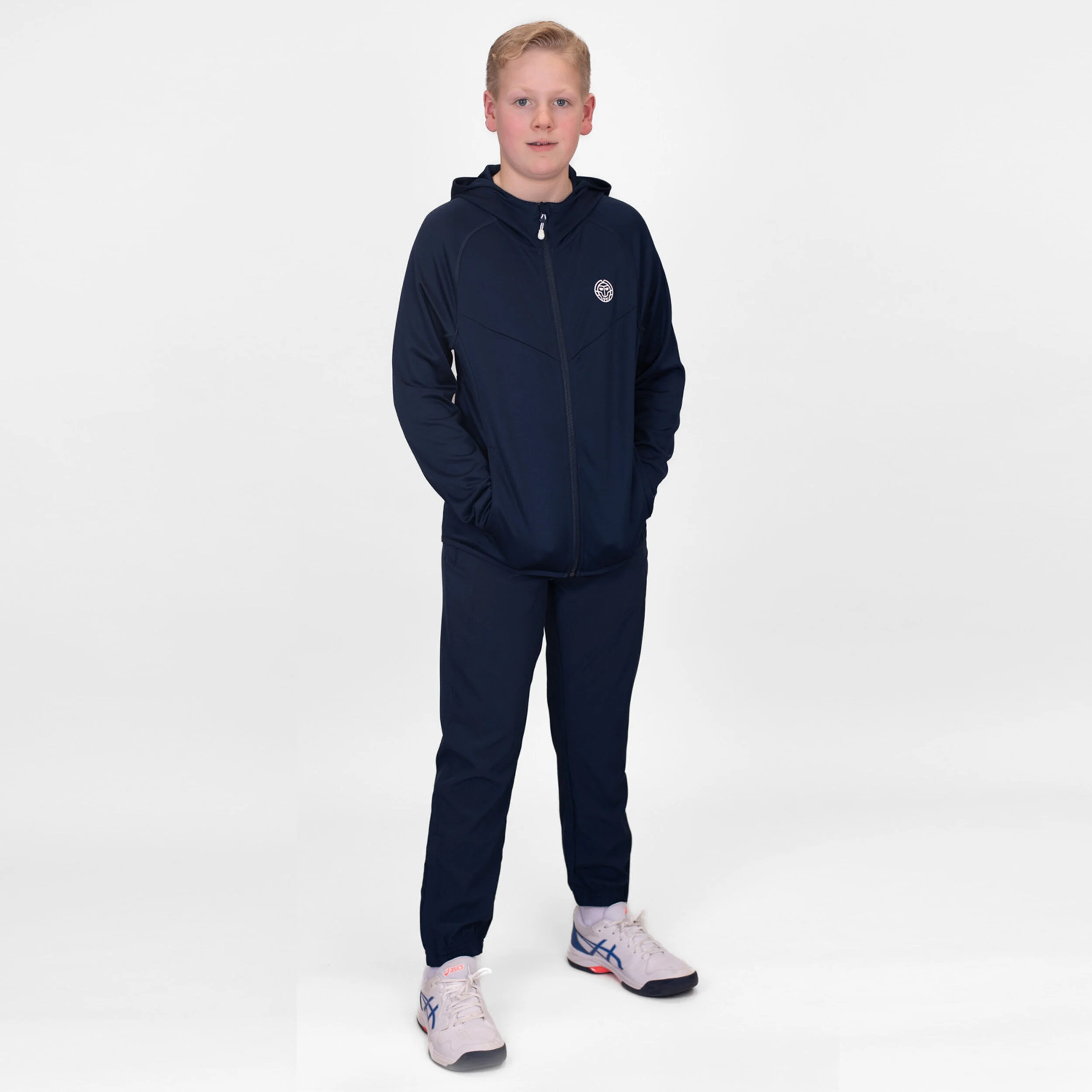 Crew Hood Trainingsjacke Jungen - Dunkelblau