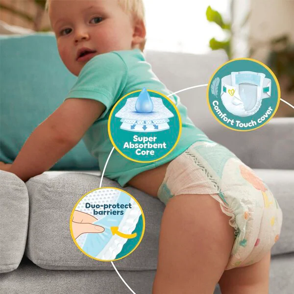 Pannolini Pampers Baby-Dry taglia 7 (15 kg), 90 pezzi