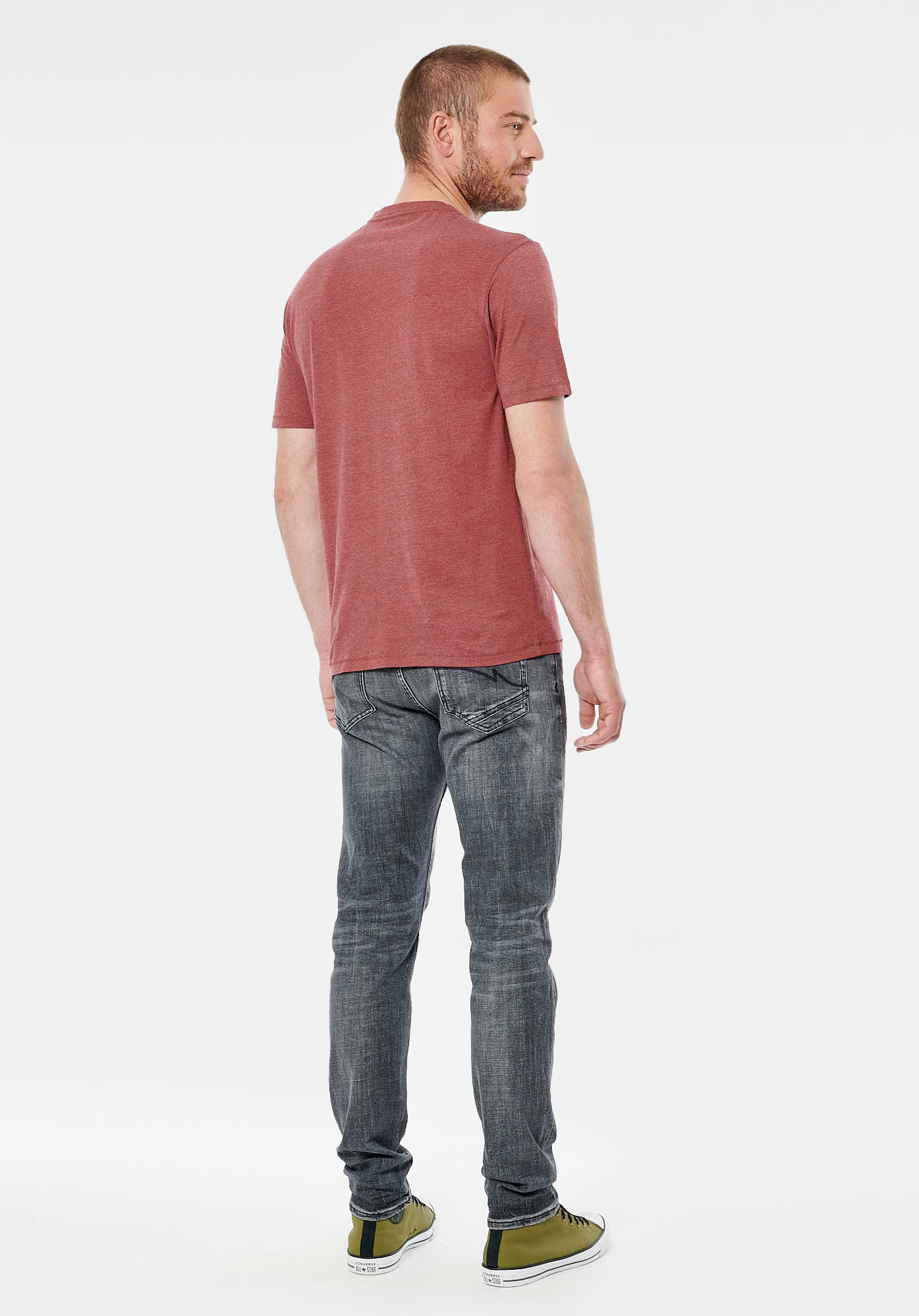 PACCO  T-shirt bordeaux homme